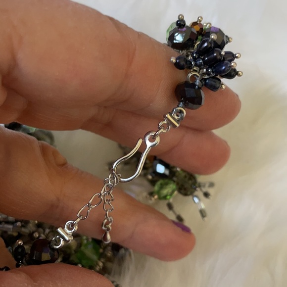 Beaded and Double Pearls Necklace, 18-19” adj. - Picture 9 of 10